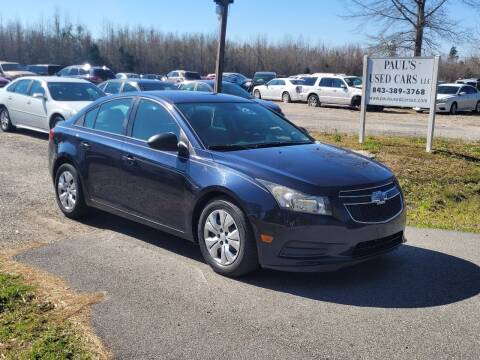 2014 Chevrolet Cruze for sale at Paul's Used Cars in Lake City SC