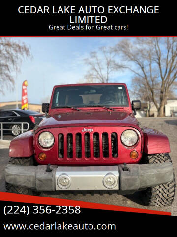 2012 Jeep Wrangler Unlimited for sale at CEDAR LAKE AUTO EXCHANGE LIMITED in Round Lake Beach IL