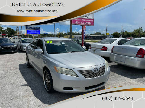 2007 Toyota Camry for sale at Invictus Automotive in Longwood FL
