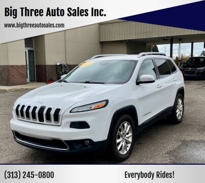 2016 Jeep Cherokee for sale at Big Three Auto Sales Inc. in Detroit MI