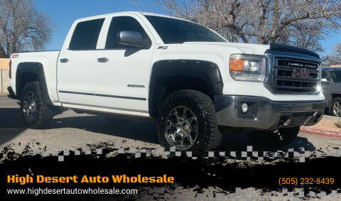 2014 GMC Sierra 1500 for sale at High Desert Auto Wholesale in Albuquerque NM