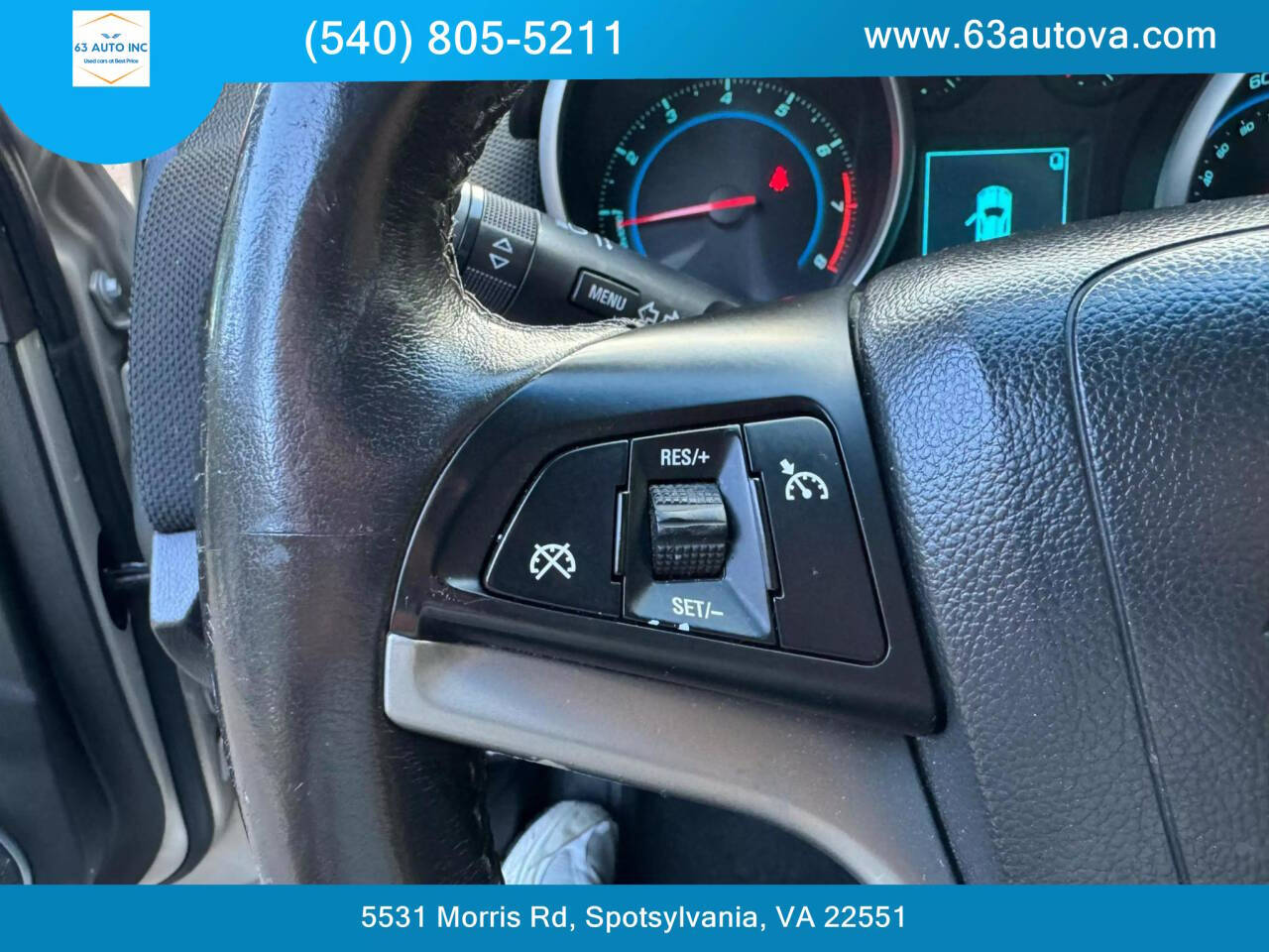 2012 Chevrolet Cruze for sale at 63 Auto Inc in Spotsylvania, VA