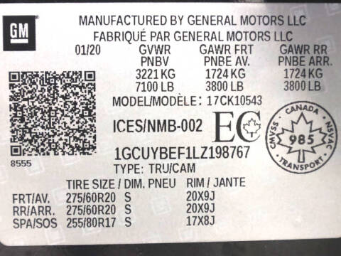 2020 Chevrolet Silverado 1500