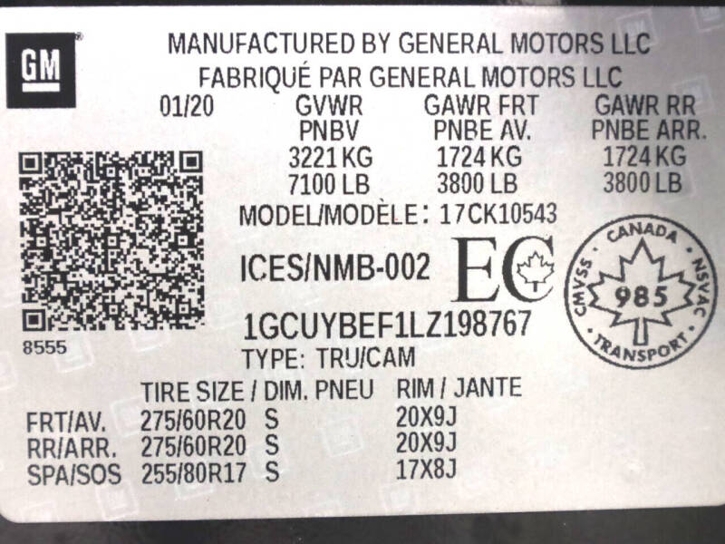 2020 Chevrolet Silverado 1500