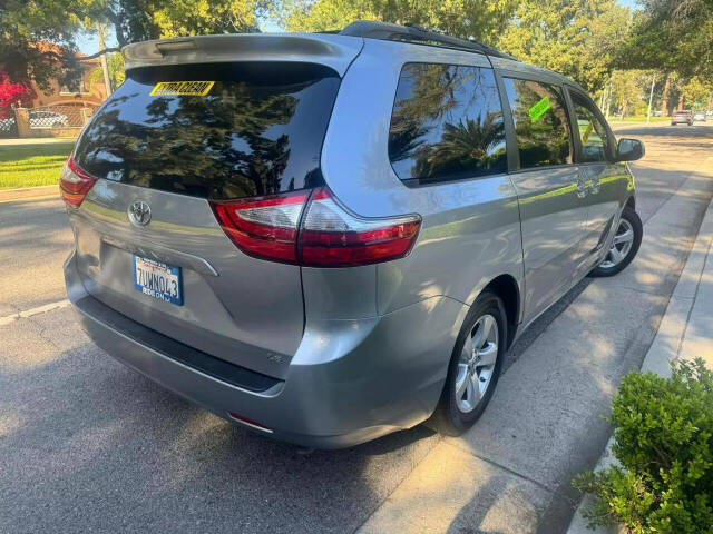 2017 Toyota Sienna for sale at Ride On LLC in Van Nuys, CA