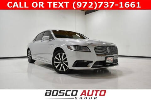 2018 Lincoln Continental for sale at Bosco Auto Group in Flower Mound TX