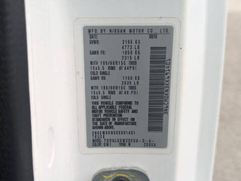 2019 Nissan NV200 SV