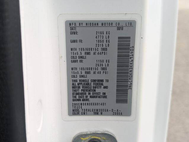 2019 Nissan NV200 SV