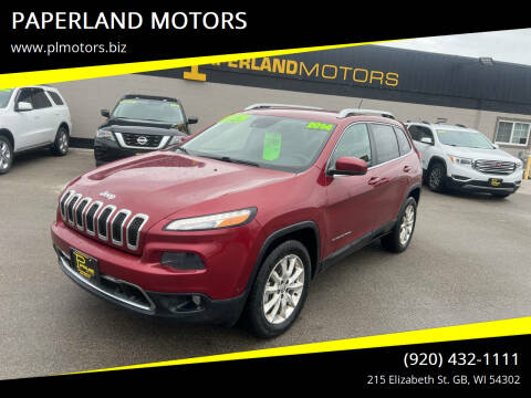 2014 Jeep Cherokee for sale at PAPERLAND MOTORS in Green Bay WI