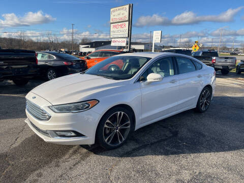 2018 Ford Fusion for sale at Premier Auto Sales Inc. in Big Rapids MI