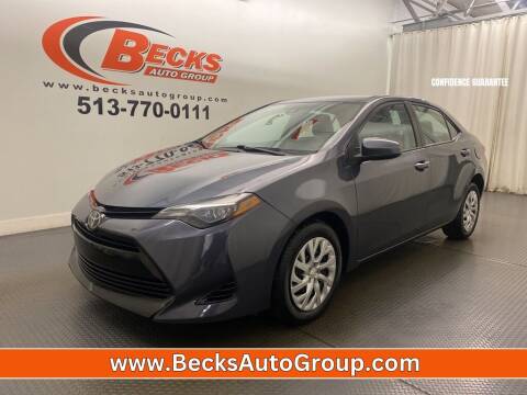 2018 Toyota Corolla for sale at Becks Auto Group in Mason OH