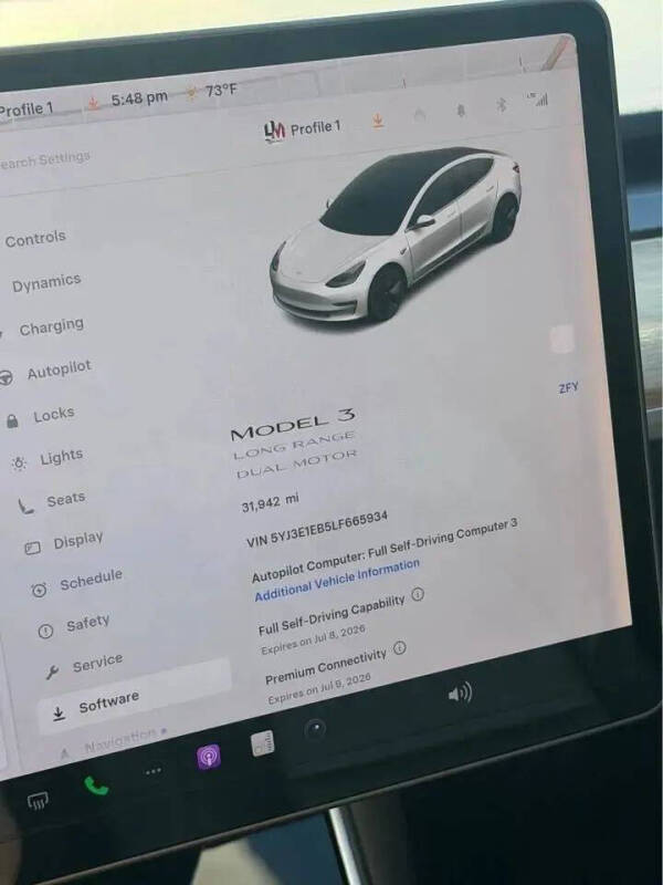 2020 Tesla Model 3 Long Range