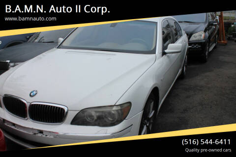 2008 BMW 7 Series for sale at Luxury Auto Repair and Services in Freeport NY