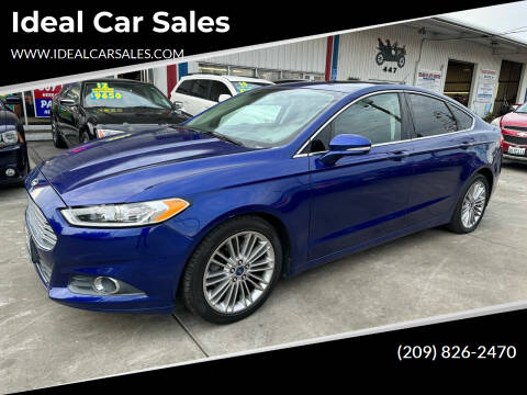 2013 Ford Fusion for sale at Ideal Car Sales in Los Banos CA