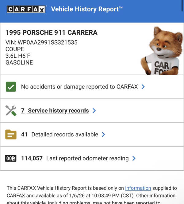 1995 Porsche 911 Carrera