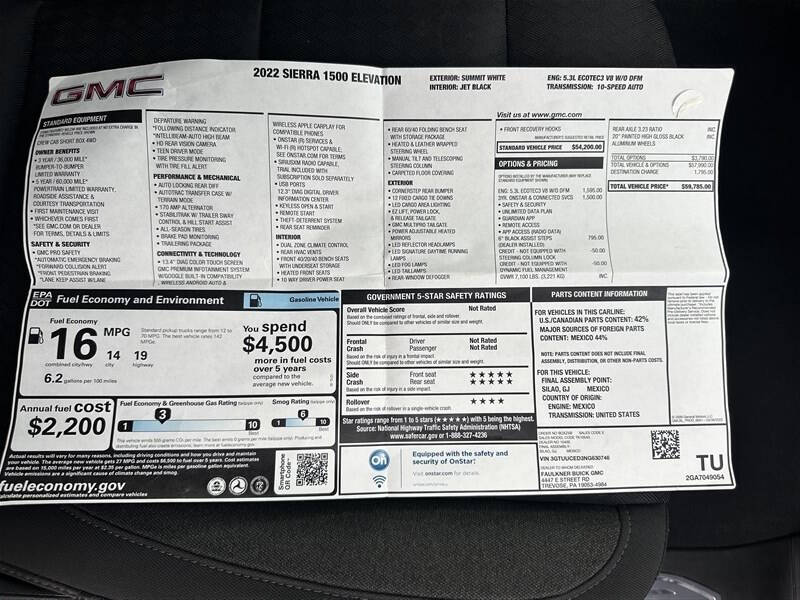 2022 GMC Sierra 1500