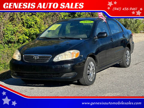 2008 Toyota Corolla for sale at GENESIS AUTO SALES in Port Charlotte FL