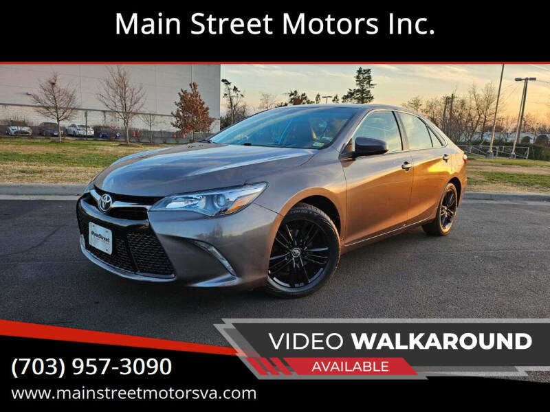 2015 Toyota Camry for sale at Main Street Motors Inc. in Chantilly VA