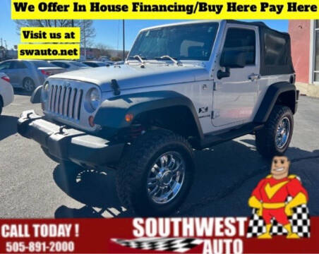 2007 Jeep Wrangler for sale at SOUTHWEST AUTO in Albuquerque NM
