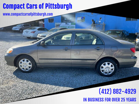 2006 Toyota Corolla for sale at Compact Cars of Pittsburgh in Pittsburgh PA