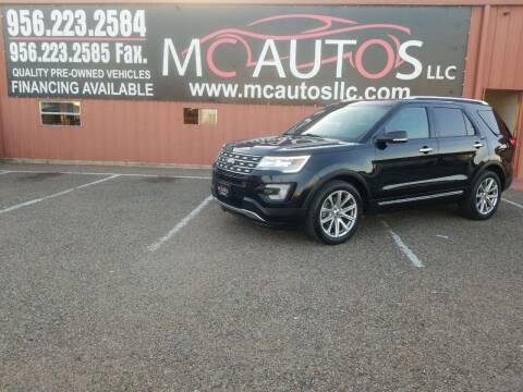 2017 Ford Explorer for sale at MC Autos LLC in Pharr TX