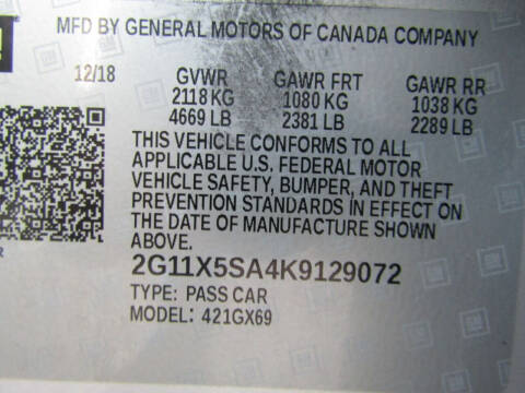 2019 Chevrolet Impala LS Fleet