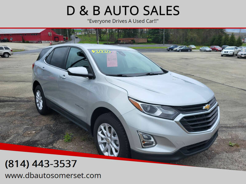 2020 Chevrolet Equinox for sale at D & B AUTO SALES in Somerset PA