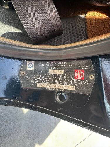 1975 MG MGB