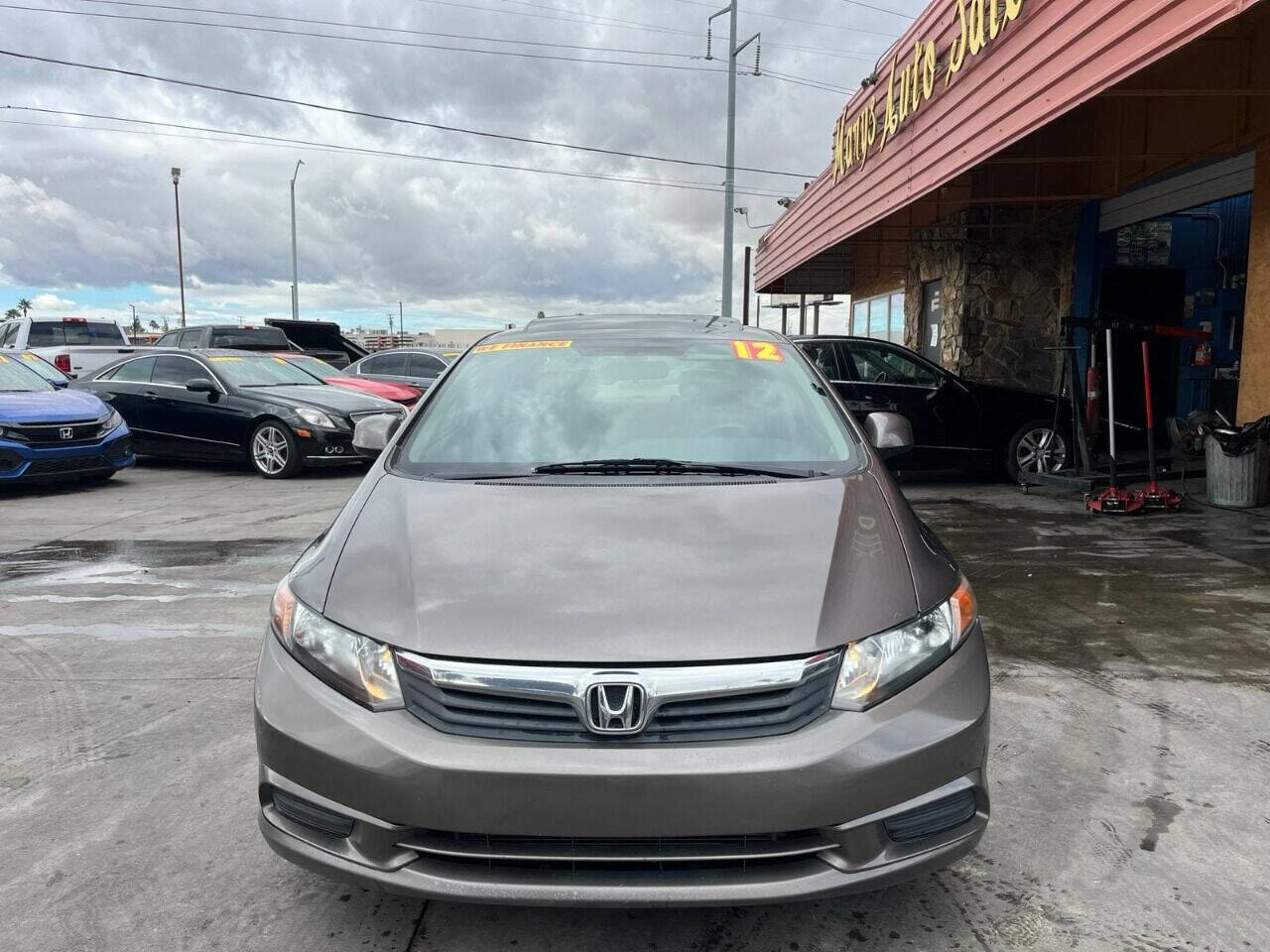 Pewter 2012 Honda Civic EX EX 4dr Sedan 2