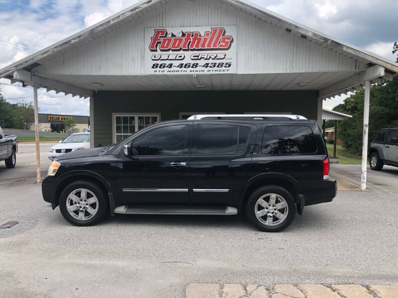 2012 Nissan Armada for sale at Foothills Used Cars LLC in Campobello SC