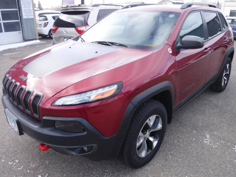 2017 Jeep Cherokee for sale at J & K Auto in Saint Bonifacius MN