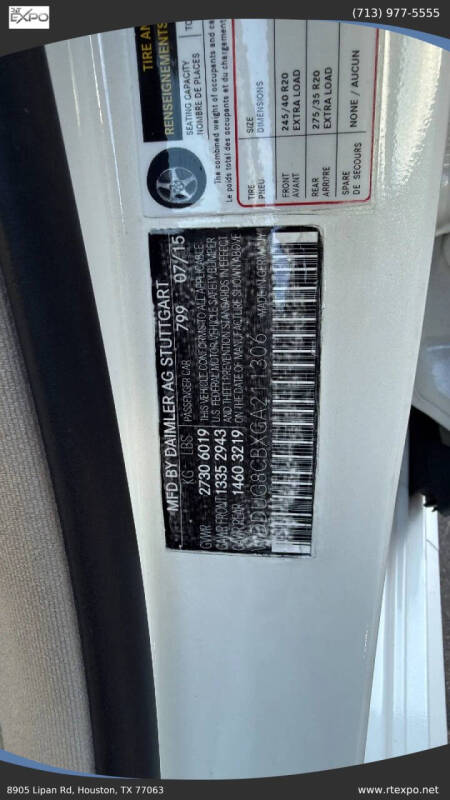 2016 Mercedes-Benz S-Class S 550