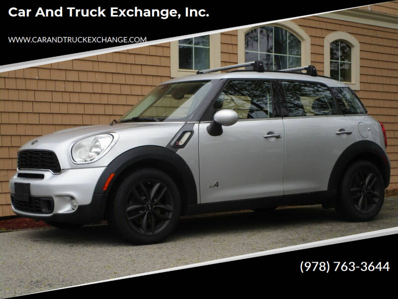 2012 MINI Cooper Countryman for sale at Car and Truck Exchange, Inc. in Rowley MA