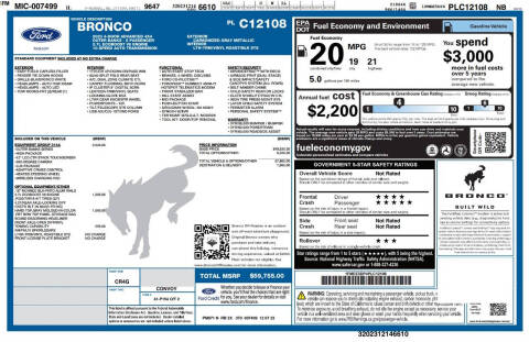 2023 Ford Bronco Outer Banks Advanced