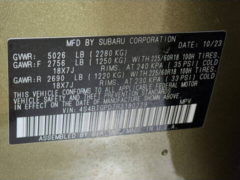 2024 Subaru Outback Touring XT