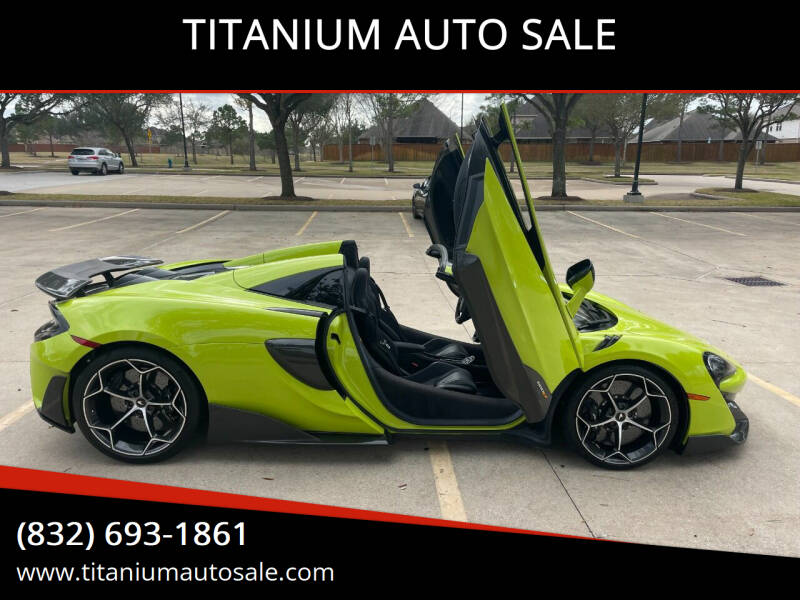 2020 McLaren 600LT Spider for sale at TITANIUM AUTO SALE in Houston TX