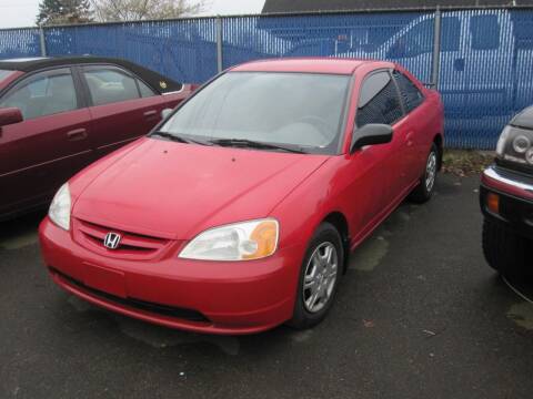 2002 Honda Civic for sale at All About Cars in Marysville WA