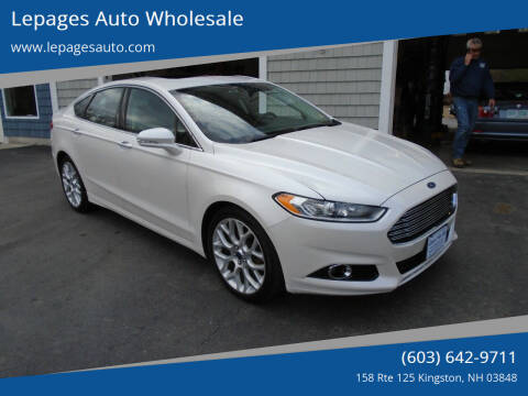 2014 Ford Fusion for sale at Lepages Auto Wholesale in Kingston NH