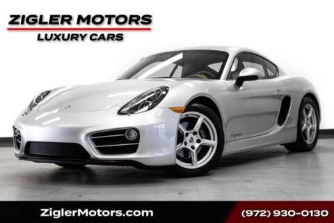 2014 Porsche Cayman for sale at Zigler Motors in Addison TX