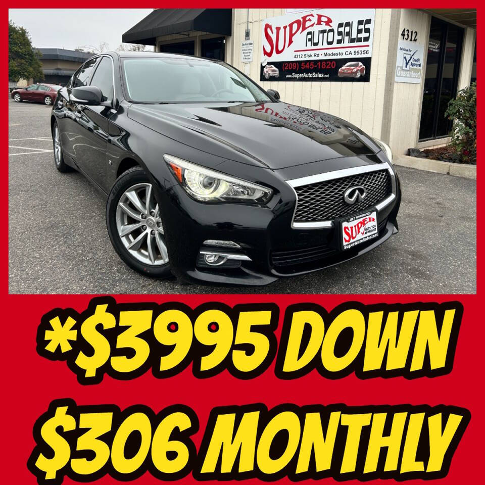 2015 INFINITI Q50 for sale at Super Auto Sales Modesto in Modesto, CA