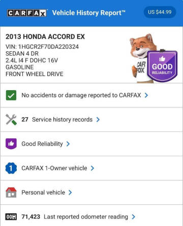 2013 Honda Accord EX