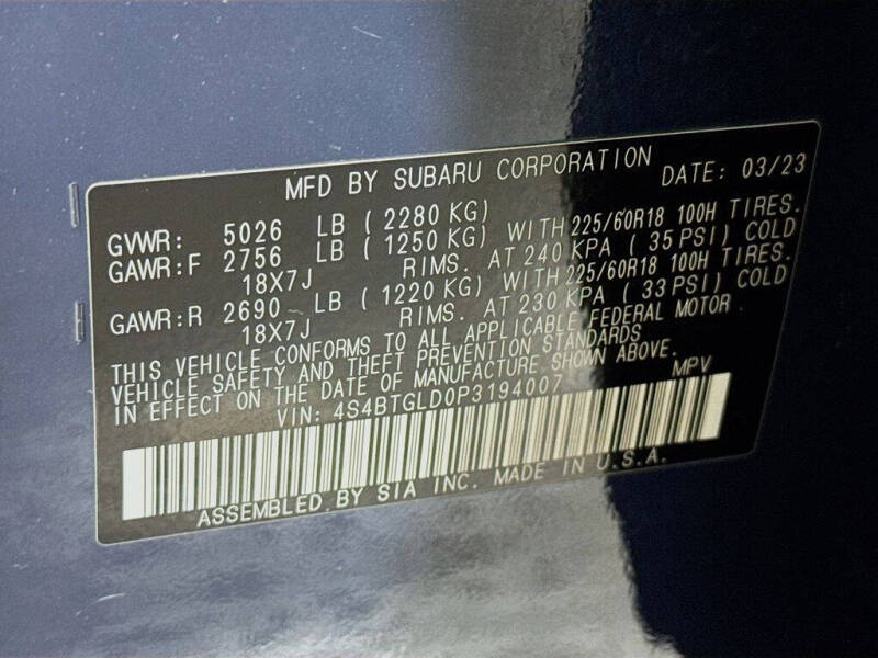 2023 Subaru Outback Onyx Edition XT