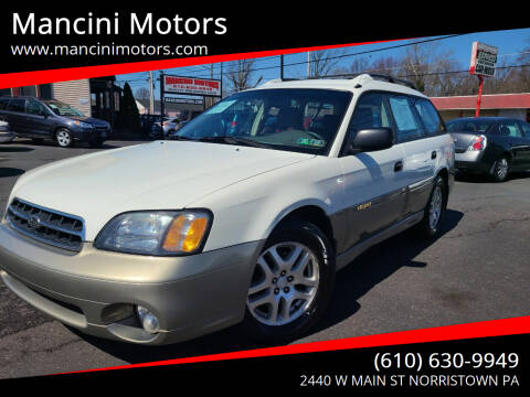 2001 Subaru Outback for sale at Mancini Motors in Norristown PA