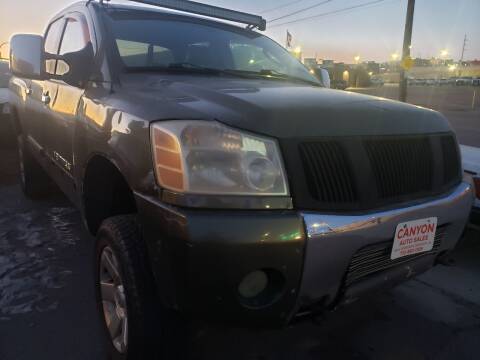 2005 Nissan Titan for sale at Canyon Auto Sales LLC in Sioux City IA