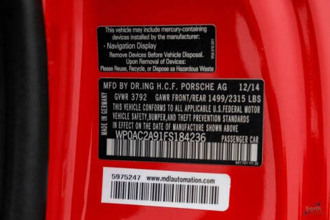 2015 Porsche 911 GT3