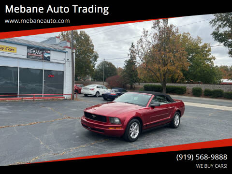 2007 Ford Mustang for sale at Mebane Auto Trading in Mebane NC