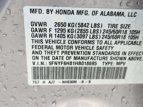 2017 Honda Pilot EX-L w/RES