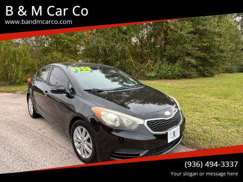 2014 Kia Forte for sale at B & M Car Co in Conroe TX