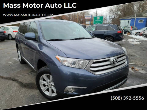 2012 Toyota Highlander for sale at Mass Motor Auto LLC in Millbury MA