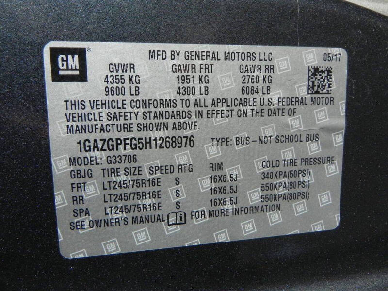 2017 Chevrolet Express LT 3500